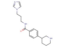 N-[3-(1H-imidazol-1-yl)propyl]-4-piperidin-3-ylbenzamide
