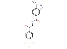 N-{2-hydroxy-2-[4-(trifluoromethyl)phenyl]ethyl}-1-methyl-1H-benzimidazole-5-carboxamide