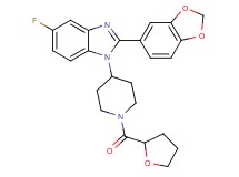 2-(1,3-benzodioxol-5-yl)-5-fluoro-1-[1-(tetrahydro-2-furanylcarbonyl)-4-piperidinyl]-1H-benzimidazole