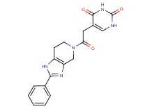 5-[2-oxo-2-(2-phenyl-1,4,6,7-tetrahydro-5H-imidazo[4,5-c]pyridin-5-yl)ethyl]pyrimidine-2,4(1H,3H)-dione