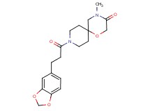 9-[3-(1,3-benzodioxol-5-yl)propanoyl]-4-methyl-1-oxa-4,9-diazaspiro[5.5]undecan-3-one