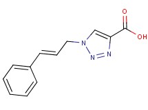 1-[(2E)-3-phenyl-2-propen-1-yl]-1H-1,2,3-triazole-4-carboxylic acid