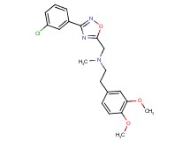 N-{[3-(3-chlorophenyl)-1,2,4-oxadiazol-5-yl]methyl}-2-(3,4-dimethoxyphenyl)-N-methylethanamine
