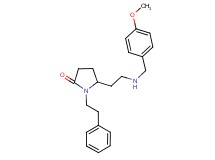 5-{2-[(4-methoxybenzyl)amino]ethyl}-1-(2-phenylethyl)-2-pyrrolidinone