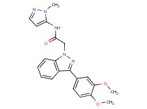 2-[3-(3,4-dimethoxyphenyl)-1H-indazol-1-yl]-N-(1-methyl-1H-pyrazol-5-yl)acetamide