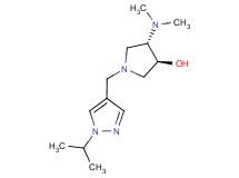 (3S*,4S*)-4-(dimethylamino)-1-[(1-isopropyl-1H-pyrazol-4-yl)methyl]pyrrolidin-3-ol