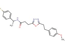 N-[1-(4-fluorophenyl)ethyl]-3-{5-[2-(4-methoxyphenyl)ethyl]-1,3,4-oxadiazol-2-yl}propanamide