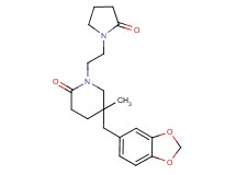 5-(1,3-benzodioxol-5-ylmethyl)-5-methyl-1-[2-(2-oxopyrrolidin-1-yl)ethyl]piperidin-2-one