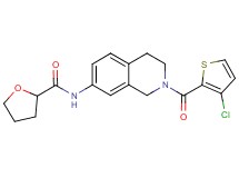N-{2-[(3-chloro-2-thienyl)carbonyl]-1,2,3,4-tetrahydro-7-isoquinolinyl}tetrahydro-2-furancarboxamide