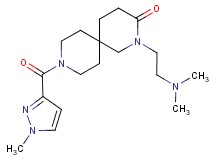 2-[2-(dimethylamino)ethyl]-9-[(1-methyl-1H-pyrazol-3-yl)carbonyl]-2,9-diazaspiro[5.5]undecan-3-one