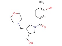 5-{[(3R*,4R*)-3-(hydroxymethyl)-4-(morpholin-4-ylmethyl)pyrrolidin-1-yl]carbonyl}-2-methylphenol