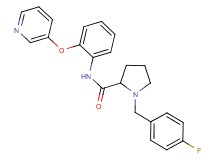1-(4-fluorobenzyl)-N-[2-(3-pyridinyloxy)phenyl]prolinamide