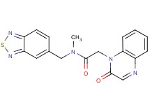 N-(2,1,3-benzothiadiazol-5-ylmethyl)-N-methyl-2-(2-oxoquinoxalin-1(2H)-yl)acetamide