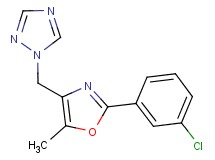 1-{[2-(3-chlorophenyl)-5-methyl-1,3-oxazol-4-yl]methyl}-1H-1,2,4-triazole