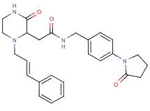 2-{3-oxo-1-[(2E)-3-phenyl-2-propen-1-yl]-2-piperazinyl}-N-[4-(2-oxo-1-pyrrolidinyl)benzyl]acetamide