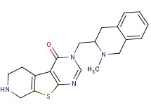 3-[(2-methyl-1,2,3,4-tetrahydroisoquinolin-3-yl)methyl]-5,6,7,8-tetrahydropyrido[4',3':4,5]thieno[2,3-d]pyrimidin-4(3H)-one