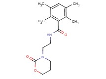 2,3,5,6-tetramethyl-N-[2-(2-oxo-1,3-oxazinan-3-yl)ethyl]benzamide
