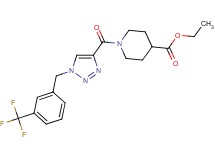 ethyl 1-({1-[3-(trifluoromethyl)benzyl]-1H-1,2,3-triazol-4-yl}carbonyl)-4-piperidinecarboxylate