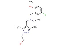 2-(4-{[(5-chloro-2-methoxybenzyl)(ethyl)amino]methyl}-3,5-dimethyl-1H-pyrazol-1-yl)ethanol