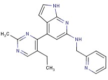 4-(5-ethyl-2-methylpyrimidin-4-yl)-N-(pyridin-2-ylmethyl)-1H-pyrrolo[2,3-b]pyridin-6-amine