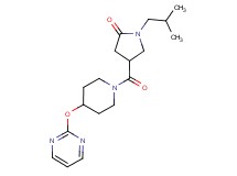 1-isobutyl-4-{[4-(pyrimidin-2-yloxy)piperidin-1-yl]carbonyl}pyrrolidin-2-one