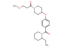 2-ethyl-1-(4-{[1-(3-methoxypropanoyl)-4-piperidinyl]oxy}benzoyl)piperidine