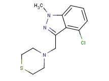 4-chloro-1-methyl-3-(thiomorpholin-4-ylmethyl)-1H-indazole