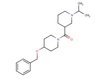 3-{[4-(benzyloxy)-1-piperidinyl]carbonyl}-1-isopropylpiperidine