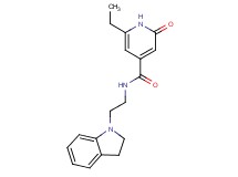 N-[2-(2,3-dihydro-1H-indol-1-yl)ethyl]-6-ethyl-2-oxo-1,2-dihydropyridine-4-carboxamide