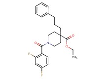 ethyl 1-(2,4-difluorobenzoyl)-4-(3-phenylpropyl)-4-piperidinecarboxylate