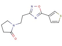 1-{2-[5-(3-thienyl)-1,2,4-oxadiazol-3-yl]ethyl}-2-pyrrolidinone