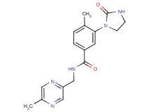 4-methyl-N-[(5-methyl-2-pyrazinyl)methyl]-3-(2-oxo-1-imidazolidinyl)benzamide