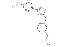 3-(methoxymethyl)-1-{[3-(4-methoxyphenyl)-1,2,4-oxadiazol-5-yl]methyl}piperidine