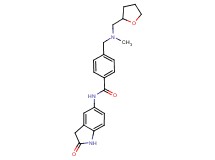 4-{[methyl(tetrahydrofuran-2-ylmethyl)amino]methyl}-N-(2-oxo-2,3-dihydro-1H-indol-5-yl)benzamide