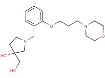 3-(hydroxymethyl)-1-[2-(3-morpholin-4-ylpropoxy)benzyl]pyrrolidin-3-ol