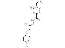 N-[3-(4-chlorophenoxy)-2-hydroxypropyl]-1-ethyl-2-oxo-1,2-dihydropyridine-4-carboxamide