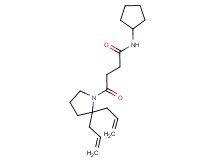 N-cyclopentyl-4-(2,2-diallylpyrrolidin-1-yl)-4-oxobutanamide
