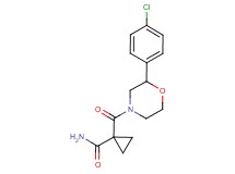 1-{[2-(4-chlorophenyl)morpholin-4-yl]carbonyl}cyclopropanecarboxamide