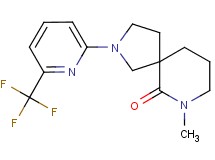 7-methyl-2-[6-(trifluoromethyl)-2-pyridinyl]-2,7-diazaspiro[4.5]decan-6-one