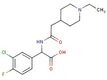 (3-chloro-4-fluorophenyl){[(1-ethyl-4-piperidinyl)acetyl]amino}acetic acid
