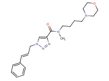 N-methyl-N-[4-(4-morpholinyl)butyl]-1-[(2E)-3-phenyl-2-propen-1-yl]-1H-1,2,3-triazole-4-carboxamide