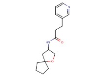 N-1-oxaspiro[4.4]non-3-yl-3-(3-pyridinyl)propanamide trifluoroacetate