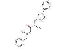 N~1~,N~2~-dimethyl-N~1~-[(1-phenyl-3-pyrrolidinyl)methyl]-N~2~-(4-pyridinylmethyl)glycinamide
