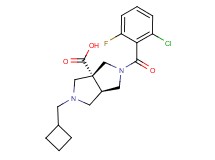 (3aR*,6aR*)-2-(2-chloro-6-fluorobenzoyl)-5-(cyclobutylmethyl)hexahydropyrrolo[3,4-c]pyrrole-3a(1H)-carboxylic acid