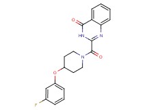 2-{[4-(3-fluorophenoxy)-1-piperidinyl]carbonyl}-4(3H)-quinazolinone