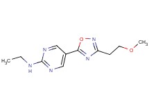 N-ethyl-5-[3-(2-methoxyethyl)-1,2,4-oxadiazol-5-yl]-2-pyrimidinamine