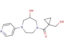 1-{[1-(hydroxymethyl)cyclopropyl]carbonyl}-4-pyridin-4-yl-1,4-diazepan-6-ol