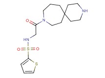 N-[2-(3,9-diazaspiro[5.6]dodec-9-yl)-2-oxoethyl]-2-thiophenesulfonamide hydrochloride