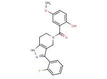 2-{[3-(2-fluorophenyl)-1,4,6,7-tetrahydro-5H-pyrazolo[4,3-c]pyridin-5-yl]carbonyl}-4-methoxyphenol