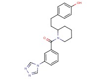 4-(2-{1-[3-(4H-1,2,4-triazol-4-yl)benzoyl]-2-piperidinyl}ethyl)phenol